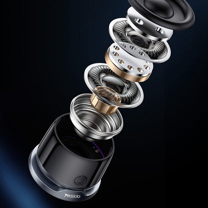 Prenosný Bluetooth reproduktor Yesido YSW32, 3W, RGB, čierny