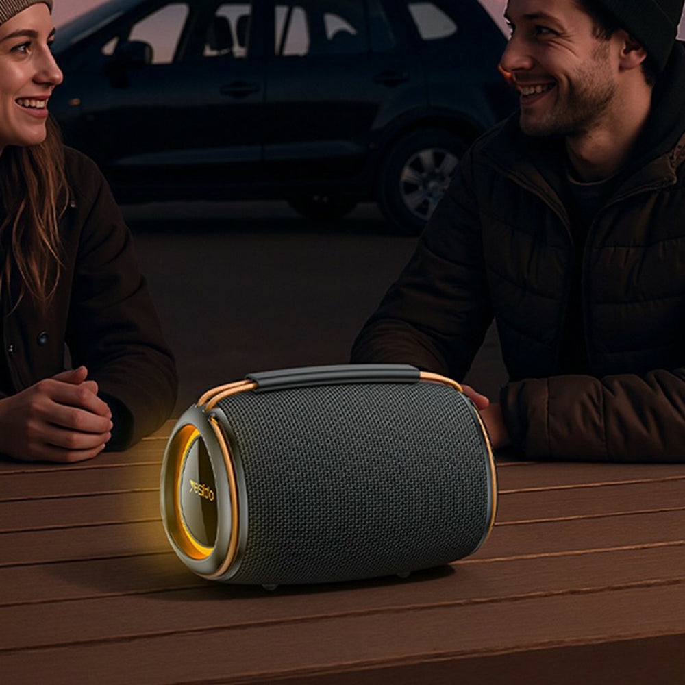 Prenosný Bluetooth reproduktor Yesido YSW39, 20W, TWS, RGB, čierny