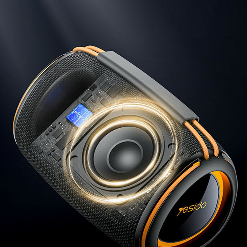 Prenosný Bluetooth reproduktor Yesido YSW39, 20W, TWS, RGB, čierny