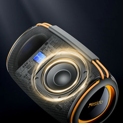 Prenosný Bluetooth reproduktor Yesido YSW39, 20W, TWS, RGB, čierny