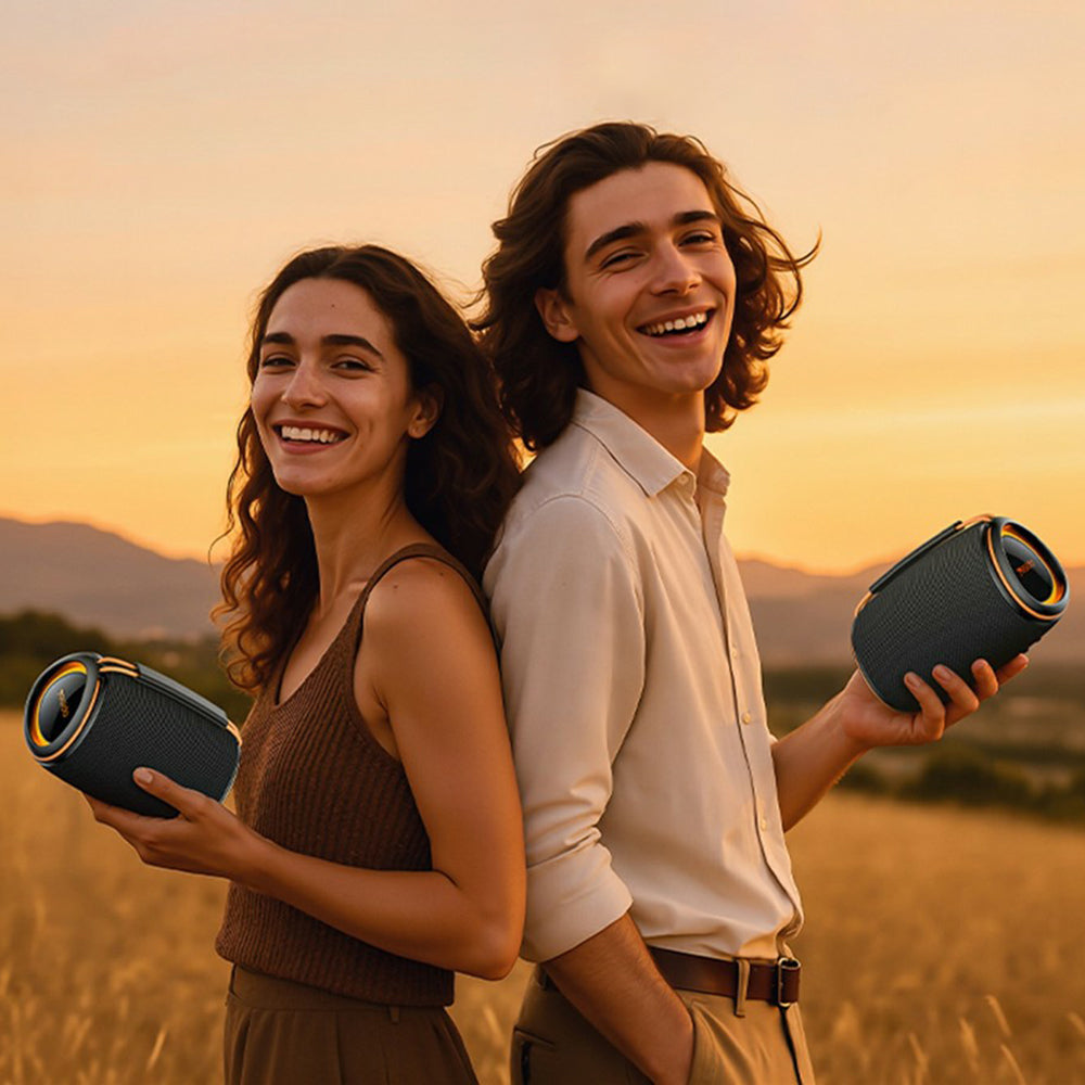 Prenosný Bluetooth reproduktor Yesido YSW39, 20W, TWS, RGB, čierny