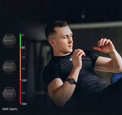 Náramok na monitorovanie srdcového rytmu Cycplus H1, čierny