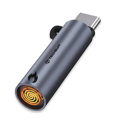 Elektrický zapaľovač Techsuit SmokeX ML1, USB-C, Sivý