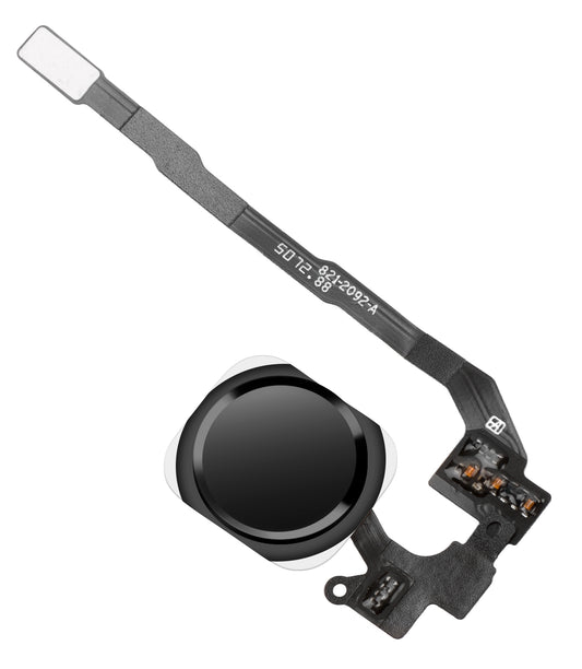 Apple iPhone SE (2016) / 5s Montáž tlačidla menu Apple iPhone SE (2016) / 5s, s pásikom, čierna