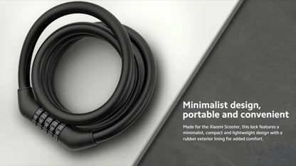 Protiukradový kábel Xiaomi pre elektrickú kolobežku, čierny BHR6751GL