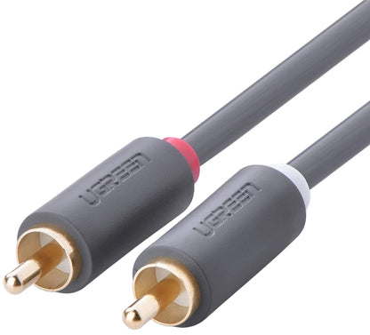 Audio kábel UGREEN AV104, 2 x RCA - 2 x RCA, 5m, čierny