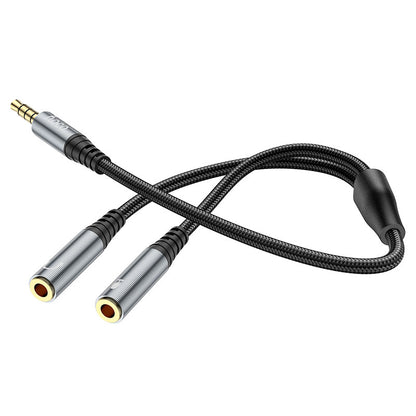 Audio adaptér 3.5mm - 2 x 3.5mm HOCO UPA21-2, 0.25m, Čierny