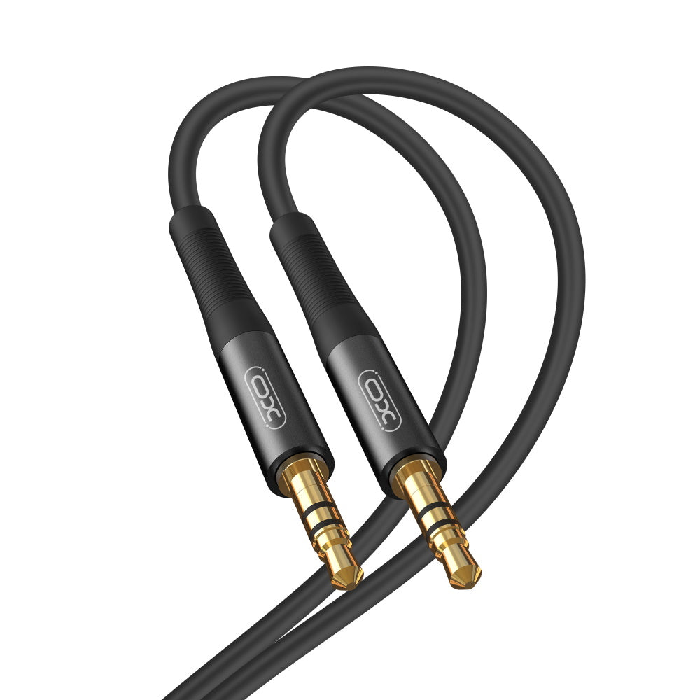 Audio kábel 3.5mm - 3.5mm XO Design NB-R175A, 1m, čierny