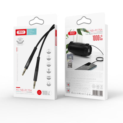 Audio kábel 3.5mm - 3.5mm XO Design NB-R175A, 1m, čierny
