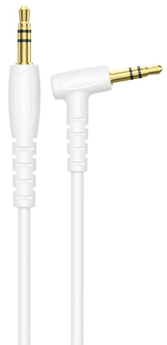 Audio kábel 3.5mm - 3.5mm XO Design NB-R272, 1m, Biela
