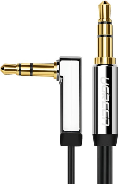 UGREEN AV119 Angled 3.5mm - 3.5mm Audio Cable, 2m, Black
