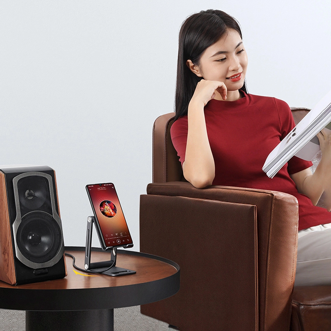 Audio kábel 3.5mm - 2 x RCA UGREEN AV116, 1m, Čierny