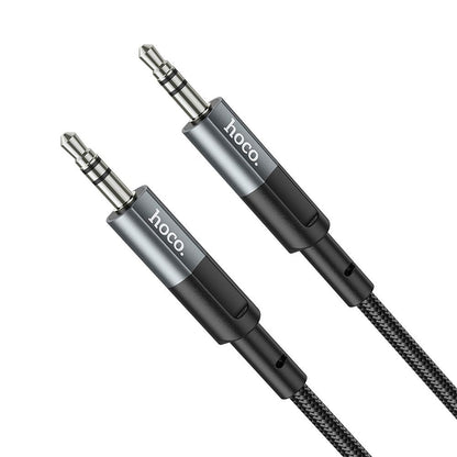Audio kábel 3.5mm - 3.5mm HOCO UPA23, 1m, Sivý