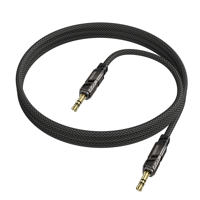 Audio kábel 3.5mm - 3.5mm Borofone BL22 Dignity, 1m, Čierny