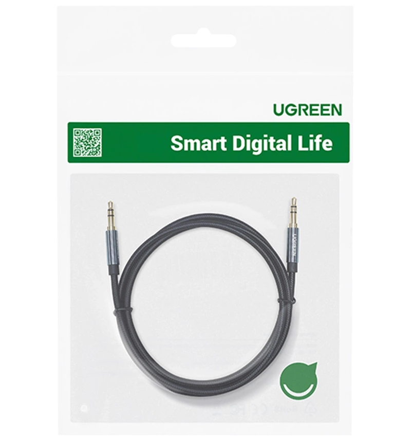 Audio kábel 3.5mm - 3.5mm UGREEN AV112, 1m, Modrý
