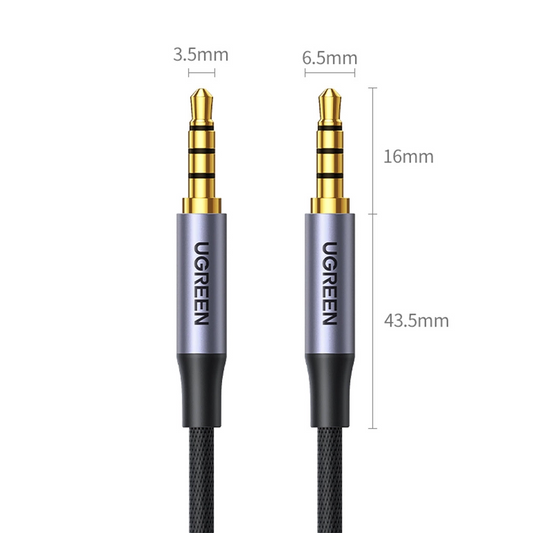 Audio kábel 3,5 mm - 3,5 mm UGREEN AV183, 1,5 m, čierny