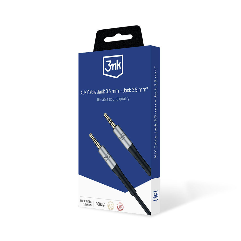 3.5mm Audio Cable - 3.5mm 3MK, 1m, Black