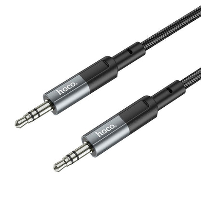 Audio kábel 3.5mm - 3.5mm HOCO UPA23, 1m, Sivý