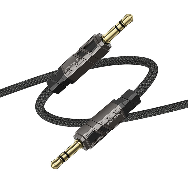 Audio kábel 3.5mm - 3.5mm Borofone BL22 Dignity, 1m, Čierny