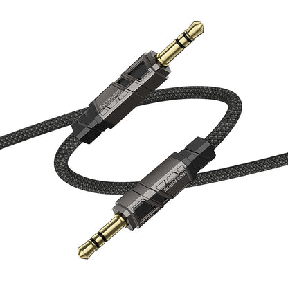 Audio kábel 3.5mm - 3.5mm Borofone BL22 Dignity, 1m, Čierny