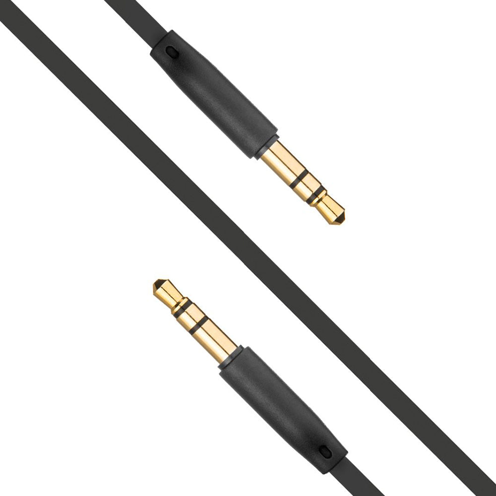 Audio kábel 3.5mm - 3.5mm Fixed, 1m, Čierny