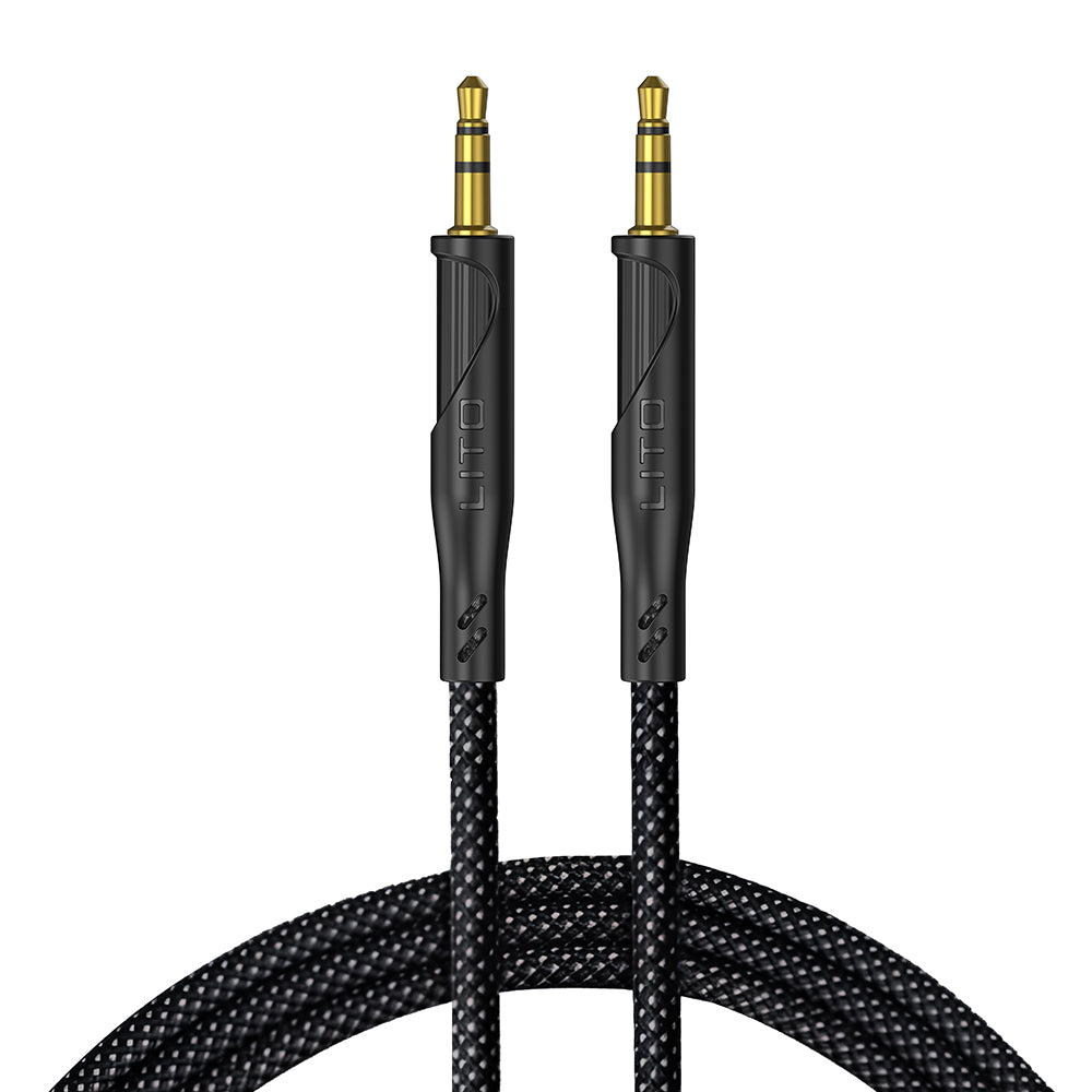 Audio kábel 3.5mm - 3.5mm Lito LA02, 1m, čierny