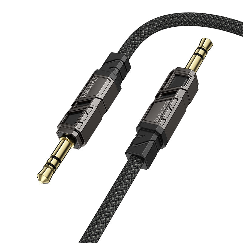 Audio kábel 3.5mm - 3.5mm Borofone BL22 Dignity, 1m, Čierny