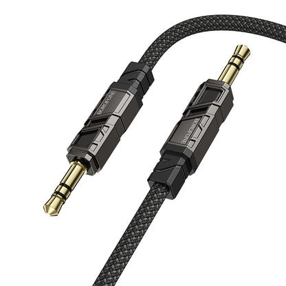 Audio kábel 3.5mm - 3.5mm Borofone BL22 Dignity, 1m, Čierny