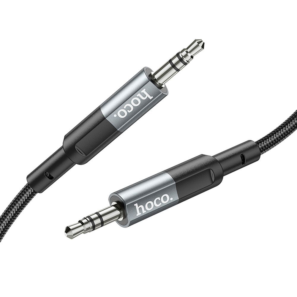 Audio kábel 3.5mm - 3.5mm HOCO UPA23, 1m, Sivý