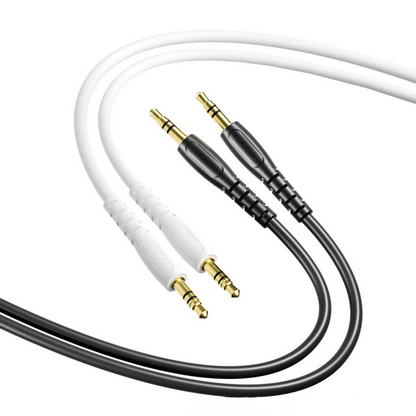 Audio kábel 3.5mm - 3.5mm XO Design NB-R270, 1m, Čierny