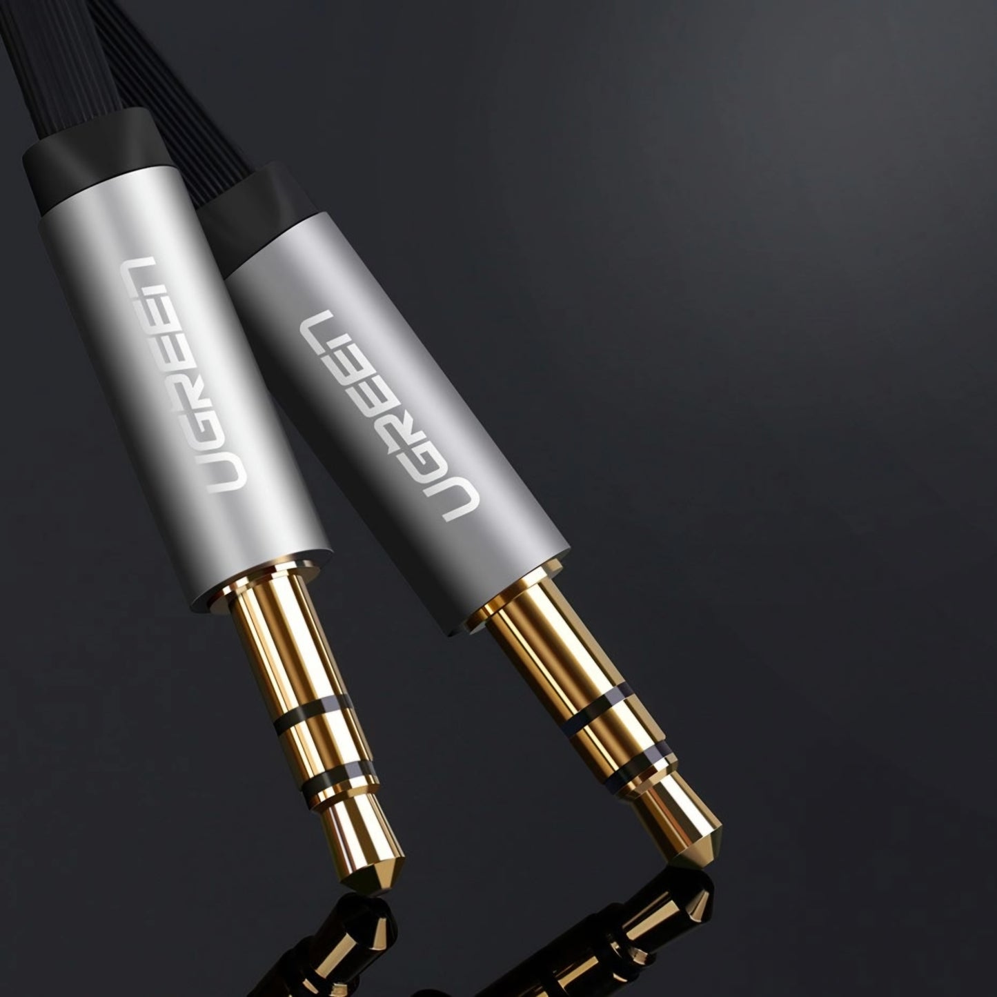 Audio kábel 3.5mm - 3.5mm UGREEN AV119 Angled, 3m, čierny