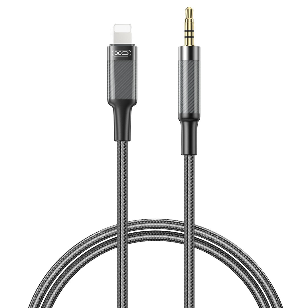 Audio kábel Lightning - 3.5mm XO Design NB-R279A, 1m, Čierny