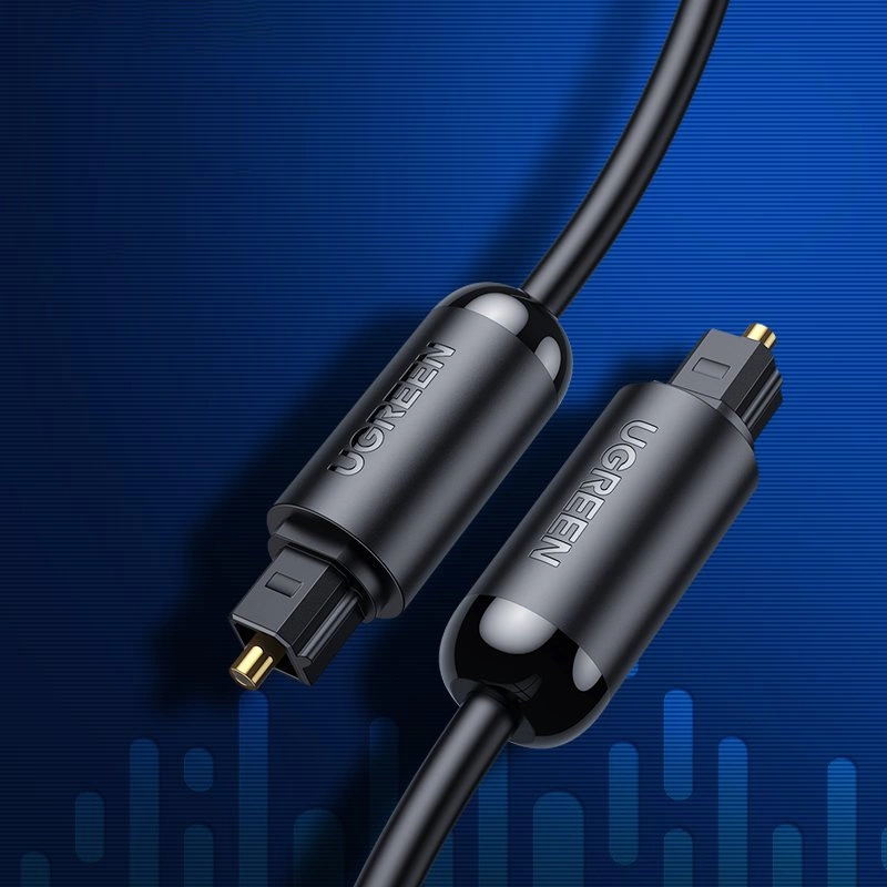 Optický audio kábel UGREEN AV122, Toslink / SPDIF, 1,5 m, čierny