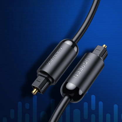 Optický audio kábel UGREEN AV122, Toslink / SPDIF, 1,5 m, čierny