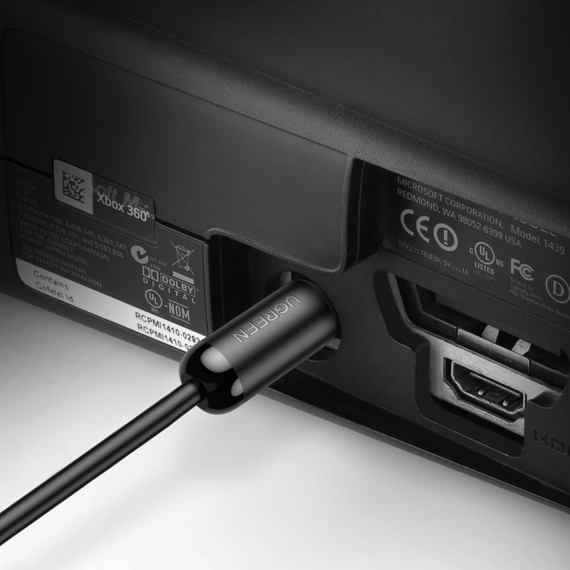 Optický audio kábel UGREEN AV122, Toslink / SPDIF, 1,5 m, čierny