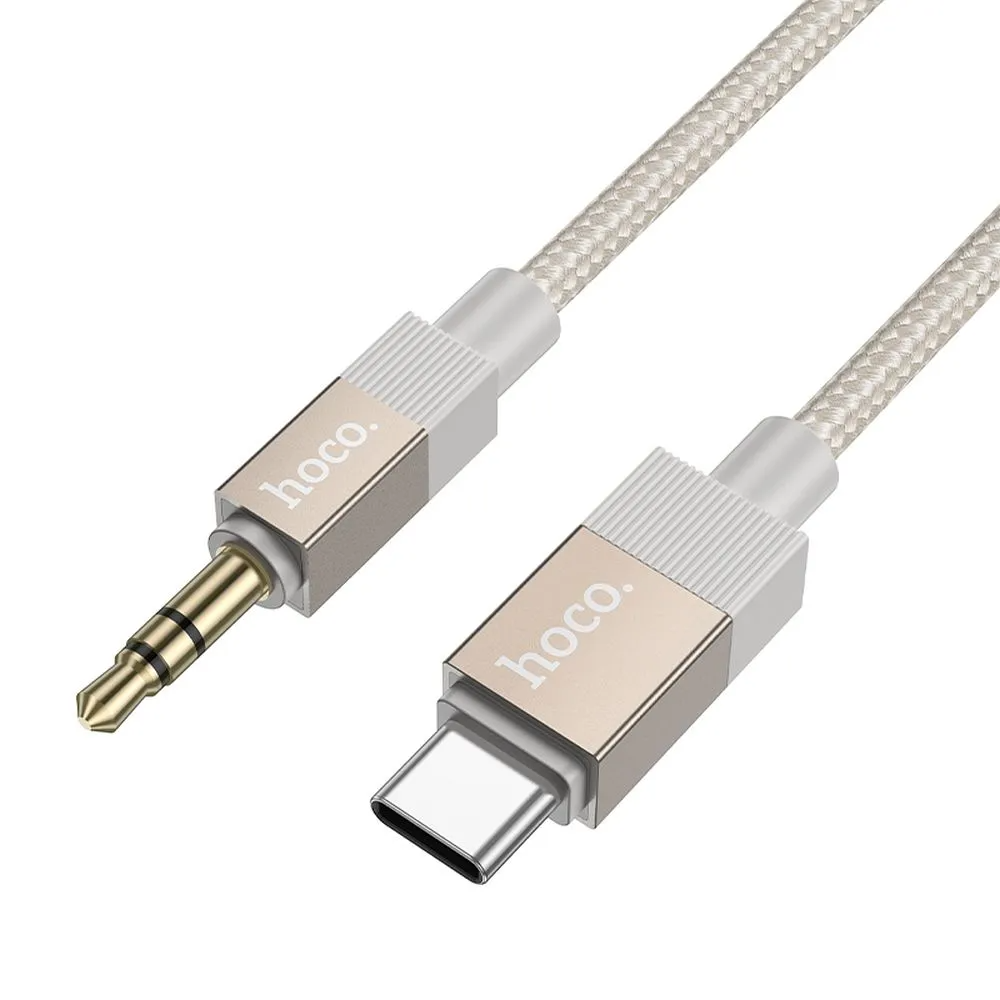 Audio kábel USB-C - 3.5mm HOCO UPA32B, 1m, Zlatý