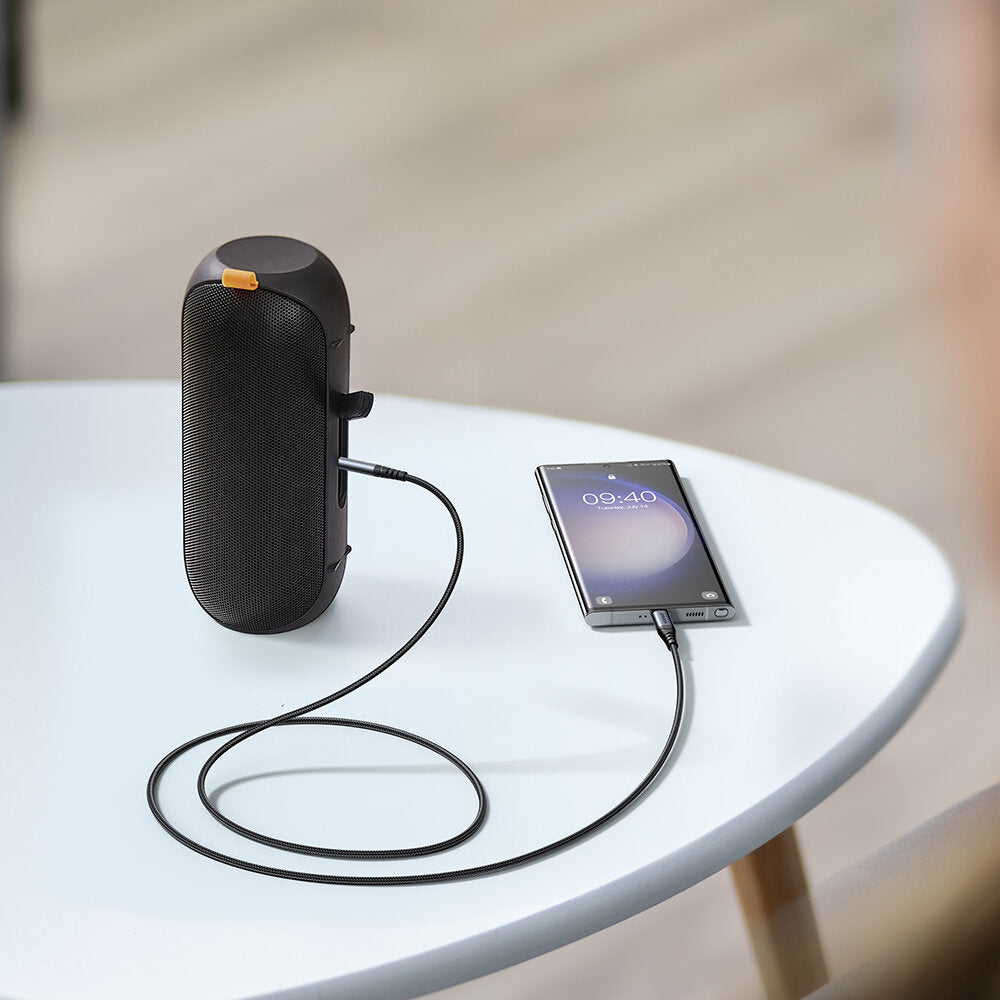 Audio kábel USB-C - 3.5mm Joyroom SY-A07, 1.2m, čierny