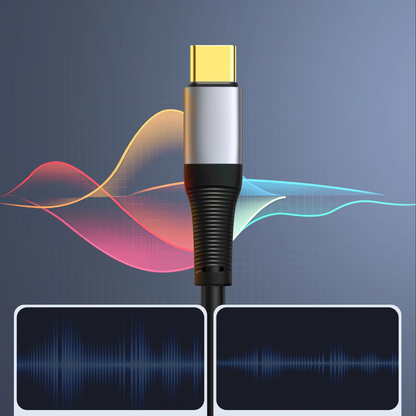 Zvukový adaptér USB-C – 3,5 mm Orico AXC-02, čierny