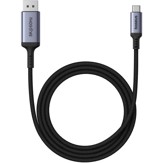 Audio a Video Kábel USB-C - DisplayPort Baseus Ultra Clarity, 8K, 2m, Čierny B0063370D111-01