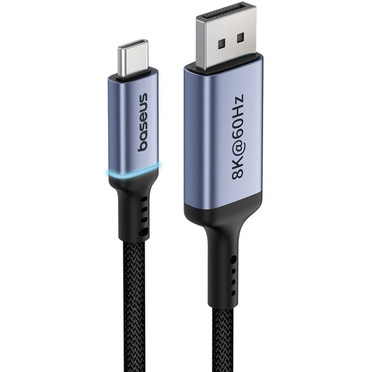 Audio a Video Kábel USB-C - DisplayPort Baseus Ultra Clarity, 8K, 2m, Čierny B0063370D111-01