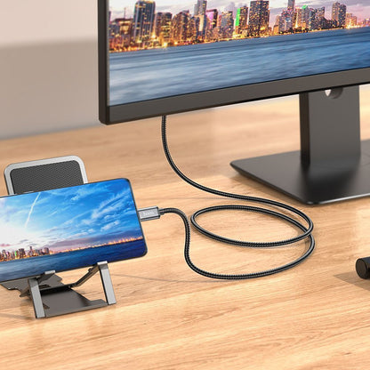 Audio a Video Kábel USB-C - HDMI HOCO UA27, 2m, Sivý