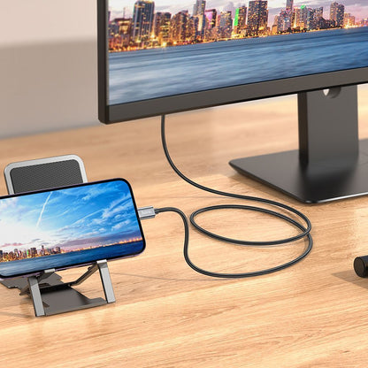 Audio a Video Kábel Lightning - HDMI HOCO UA27, 2m, Sivý