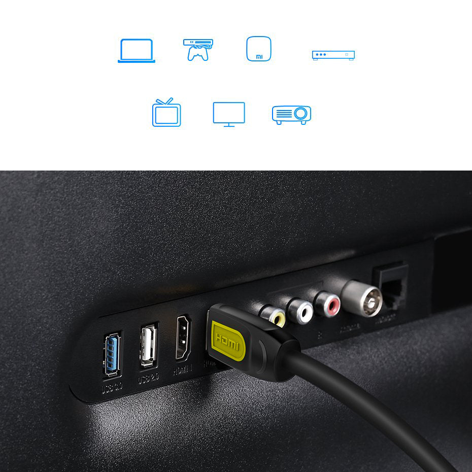 Video kábel UGREEN HD101, HDMI - HDMI, 4K, 2m, čierny