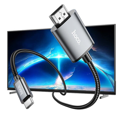 Audio a Video Kábel USB-C - HDMI HOCO UA27, 2m, Sivý