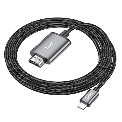 Audio a Video Kábel Lightning - HDMI HOCO UA27, 2m, Sivý