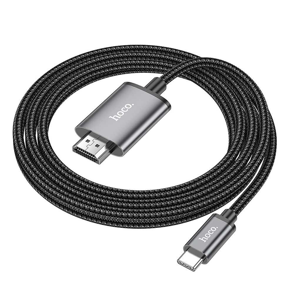 Audio a Video Kábel USB-C - HDMI HOCO UA27, 2m, Sivý