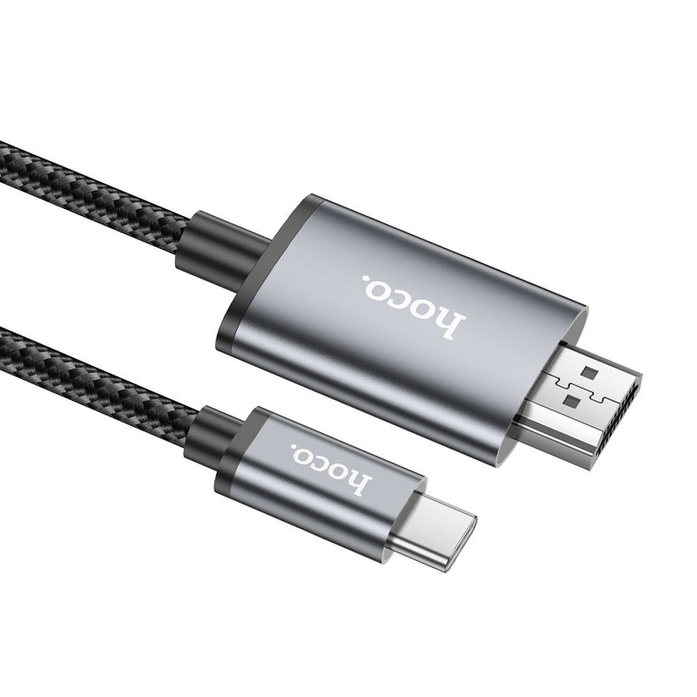 Audio a Video Kábel USB-C - HDMI HOCO UA27, 2m, Sivý