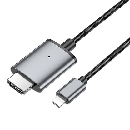 Audio a Video Kábel Lightning - HDMI HOCO UA27, 2m, Sivý