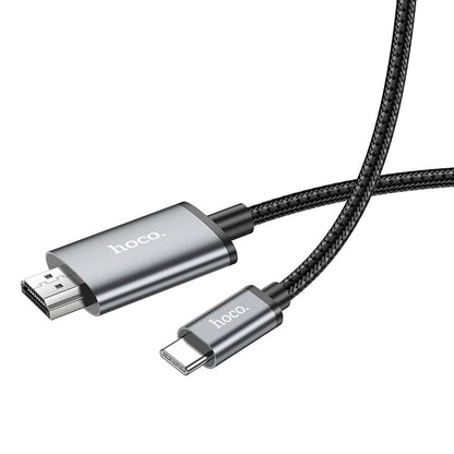 Audio a Video Kábel USB-C - HDMI HOCO UA27, 2m, Sivý