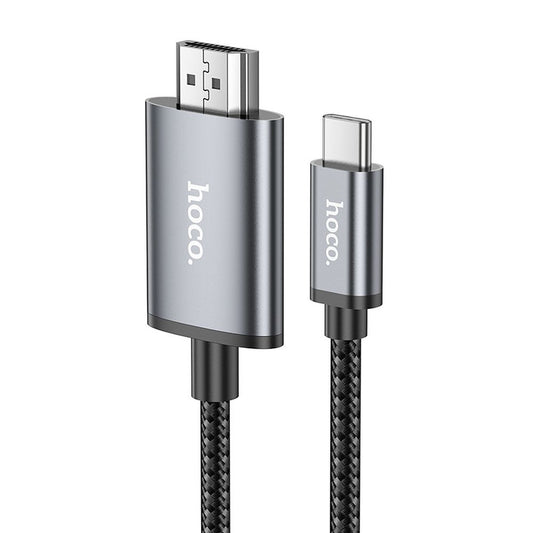 Audio a Video Kábel USB-C - HDMI HOCO UA27, 2m, Sivý